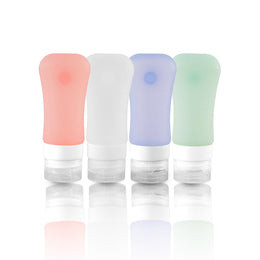 Crossing Silicone Leak Proof TSA Approved Travel Size Bottles 90ml (4 Pack) - Assorted