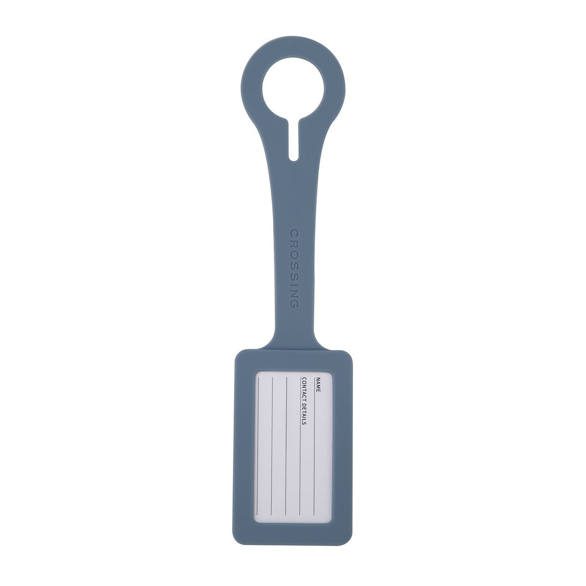 Crossing Silicone Luggage Tag - Ash Blue