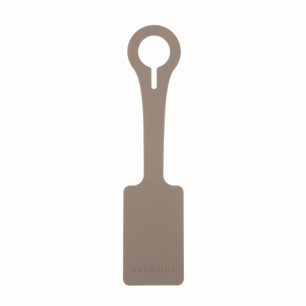 Crossing Silicone Luggage Tag - Cement Grey