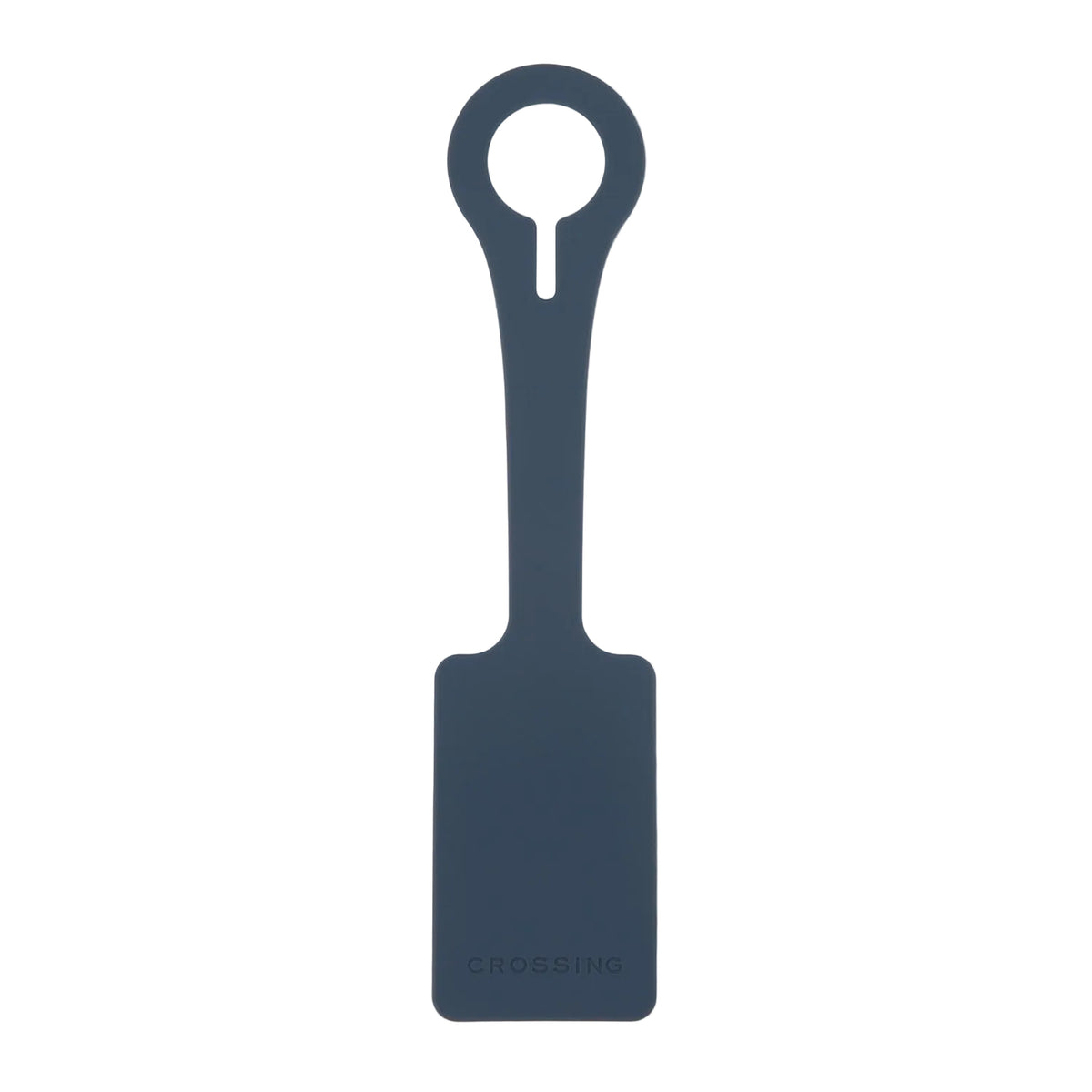 Crossing Silicone Luggage Tag - Charcoal Grey