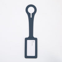 Crossing Silicone Luggage Tag - Charcoal Grey