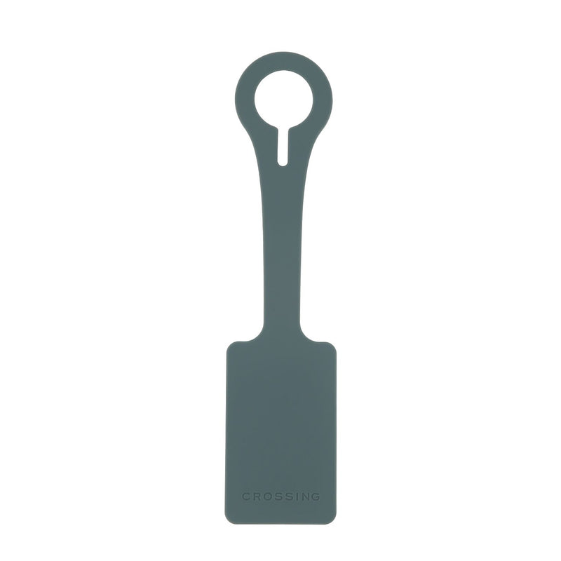 Crossing Silicone Luggage Tag - Forest Green