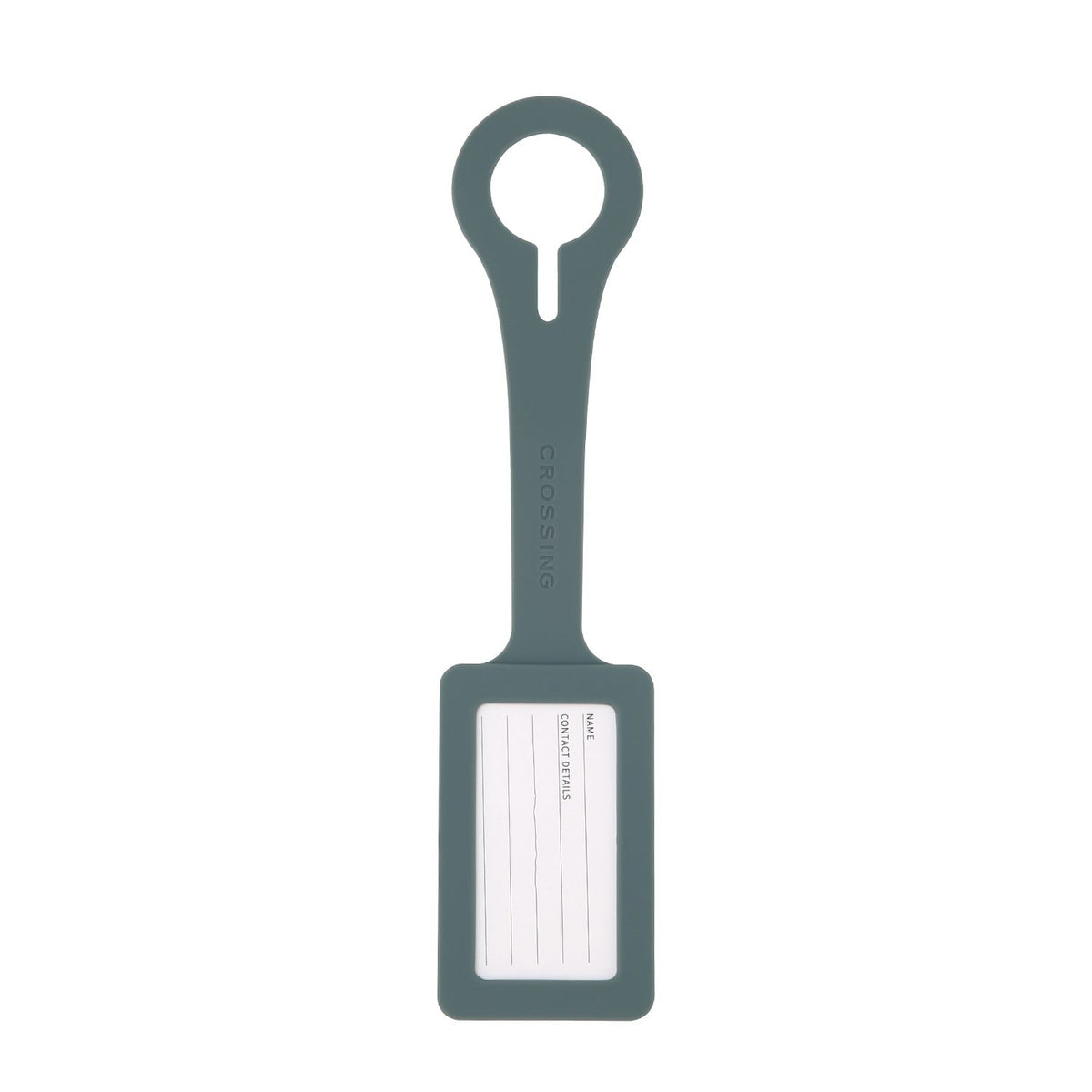 Crossing Silicone Luggage Tag - Forest Green