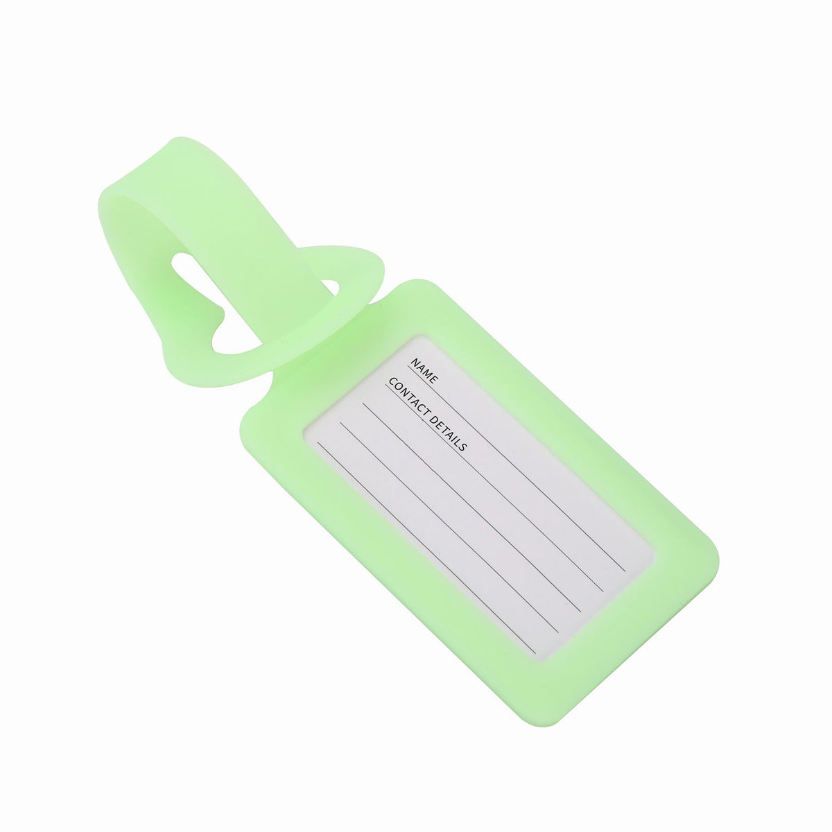 Crossing Silicone Luggage Tag - Glow In The Dark