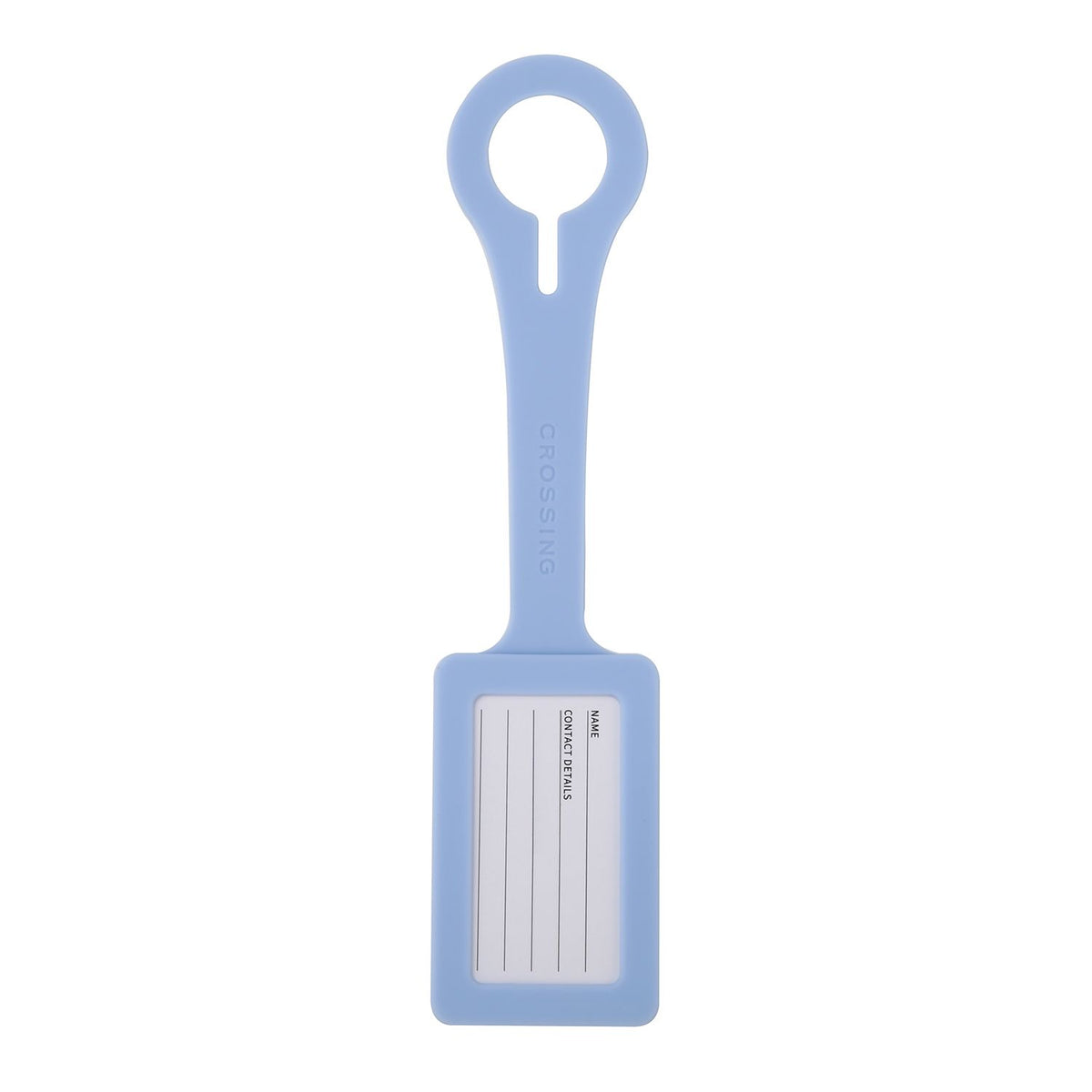 Crossing Silicone Luggage Tag - Ice Blue
