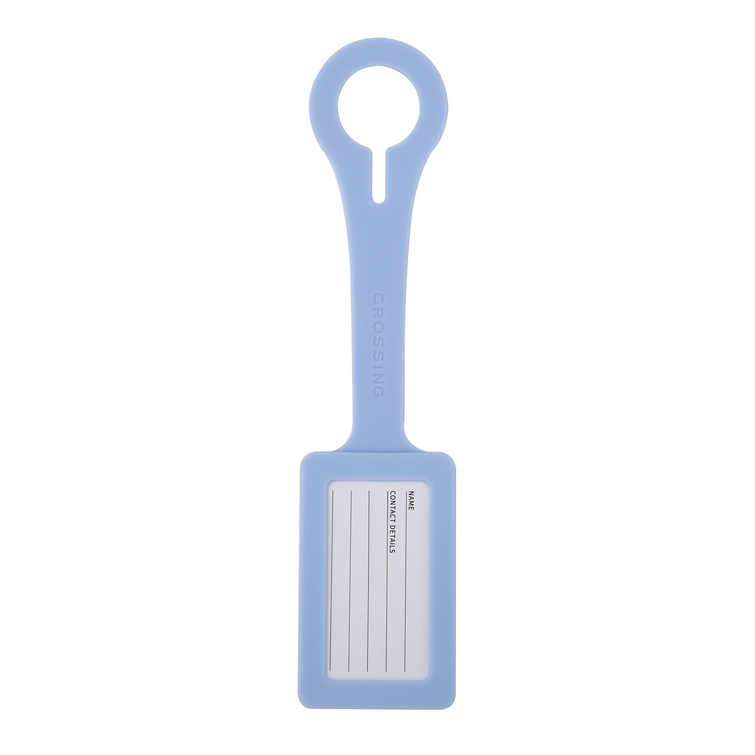Crossing Silicone Luggage Tag - Ice Blue