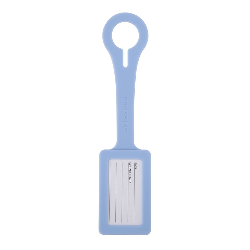 Crossing Silicone Luggage Tag - Ice Blue