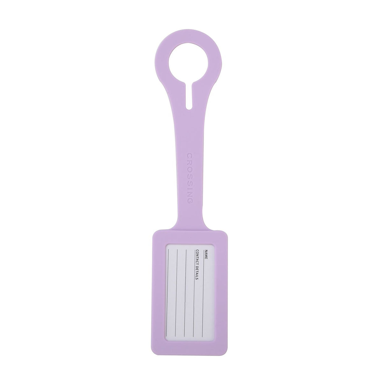 Crossing Silicone Luggage Tag - Lavender