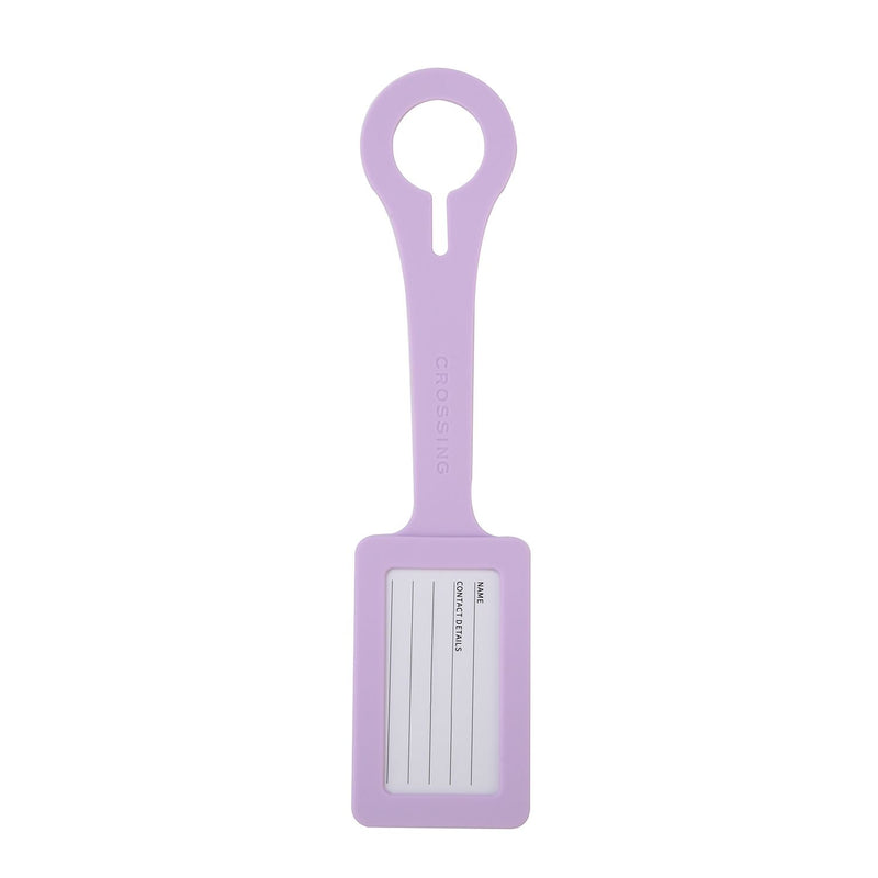Crossing Silicone Luggage Tag - Lavender