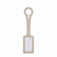 Crossing Silicone Luggage Tag - Light Taupe