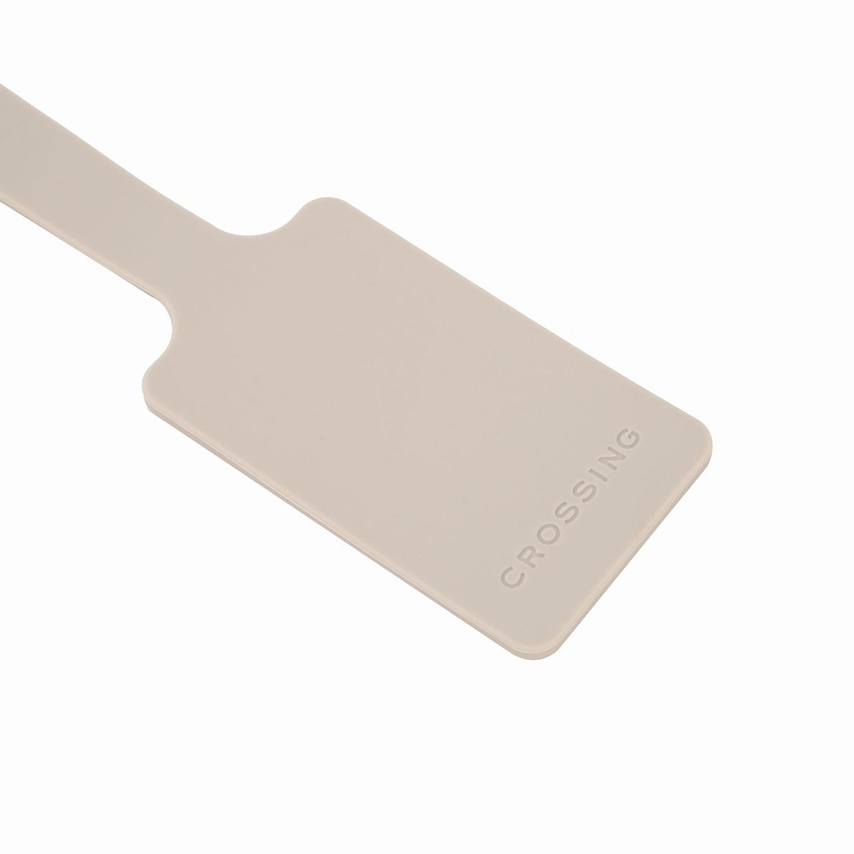 Crossing Silicone Luggage Tag - Light Taupe