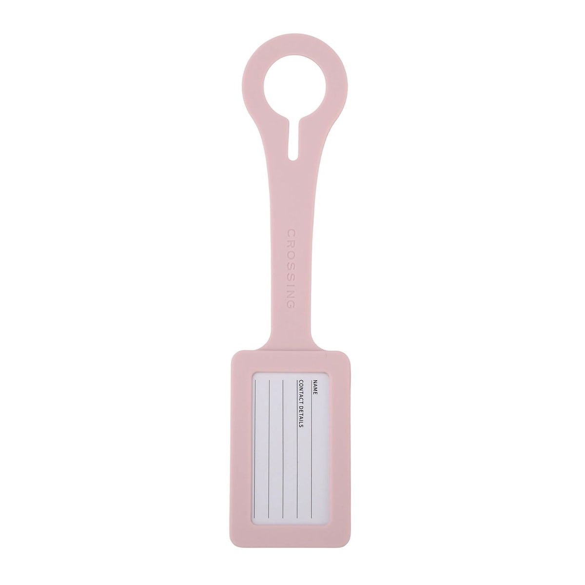 Crossing Silicone Luggage Tag - Lychee Blush