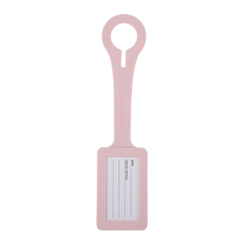 Crossing Silicone Luggage Tag - Lychee Blush