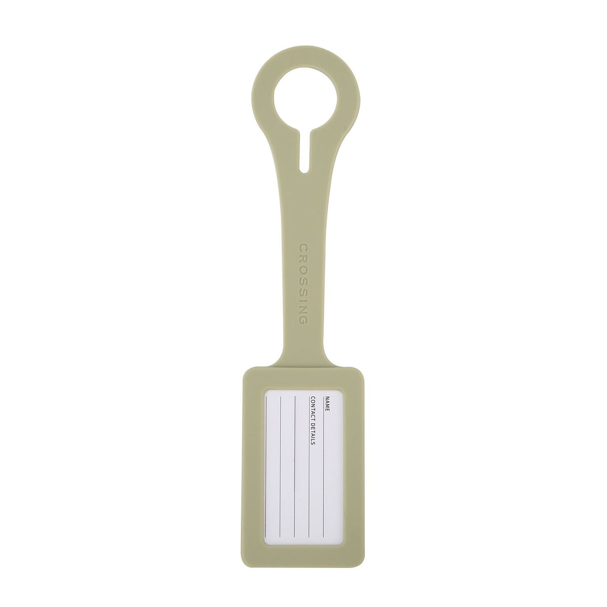 Crossing Silicone Luggage Tag - Matcha Latte