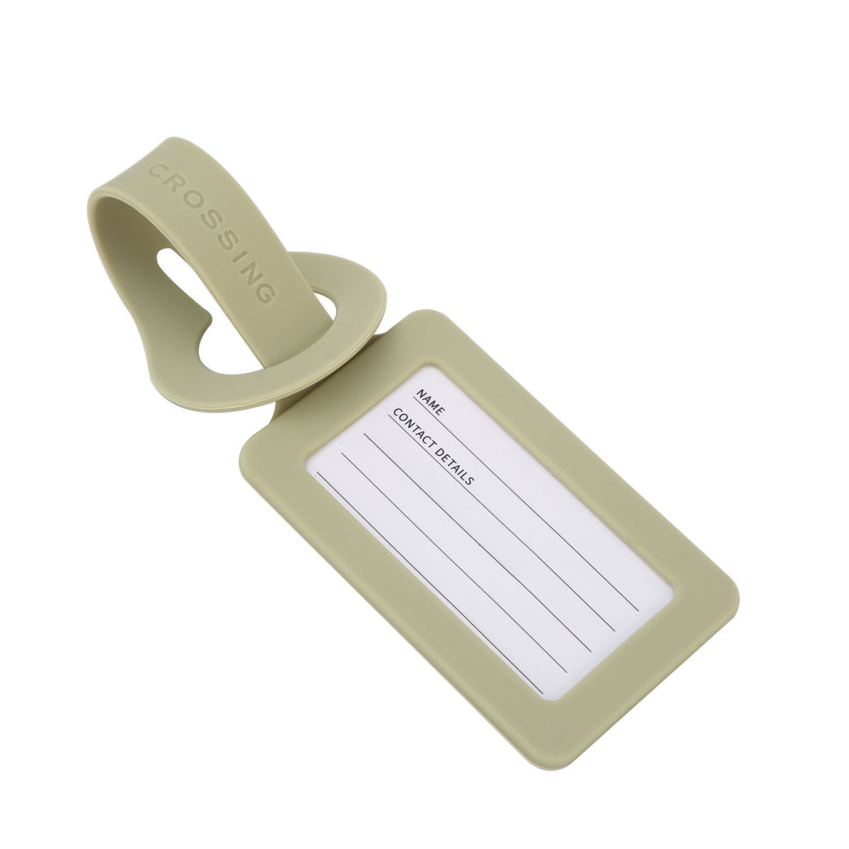 Crossing Silicone Luggage Tag - Matcha Latte