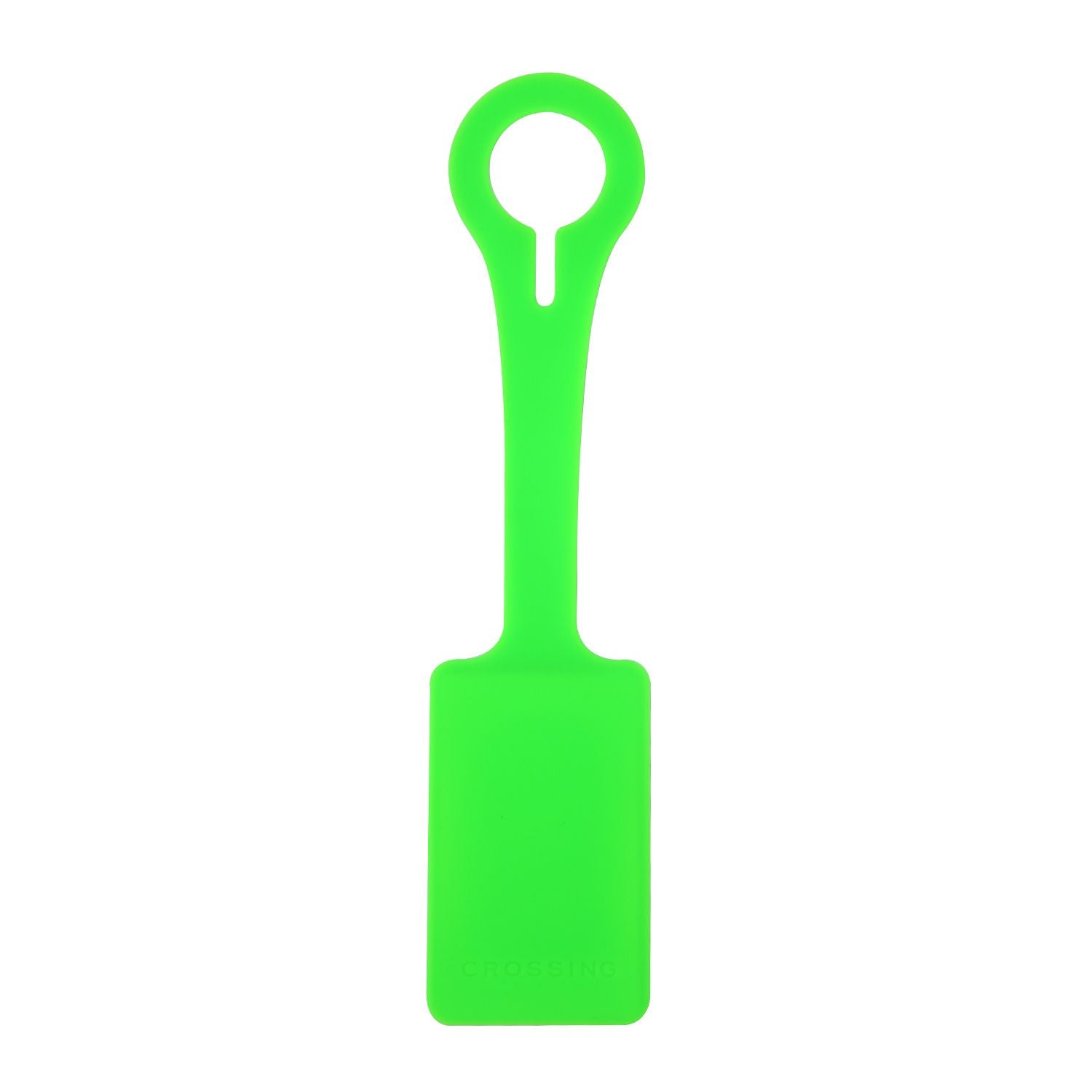 Crossing Silicone Luggage Tag - Neon Green