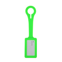 Crossing Silicone Luggage Tag - Neon Green