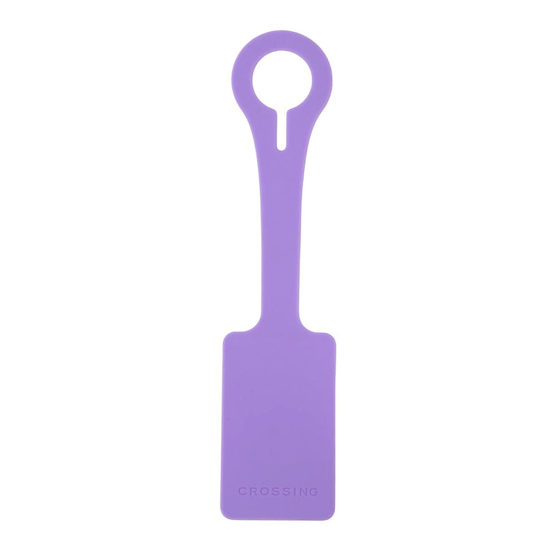 Crossing Silicone Luggage Tag - Neon Lilac