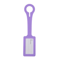 Crossing Silicone Luggage Tag - Neon Lilac