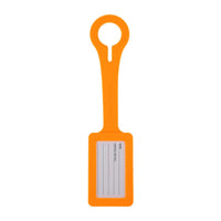 Crossing Silicone Luggage Tag - Neon Orange