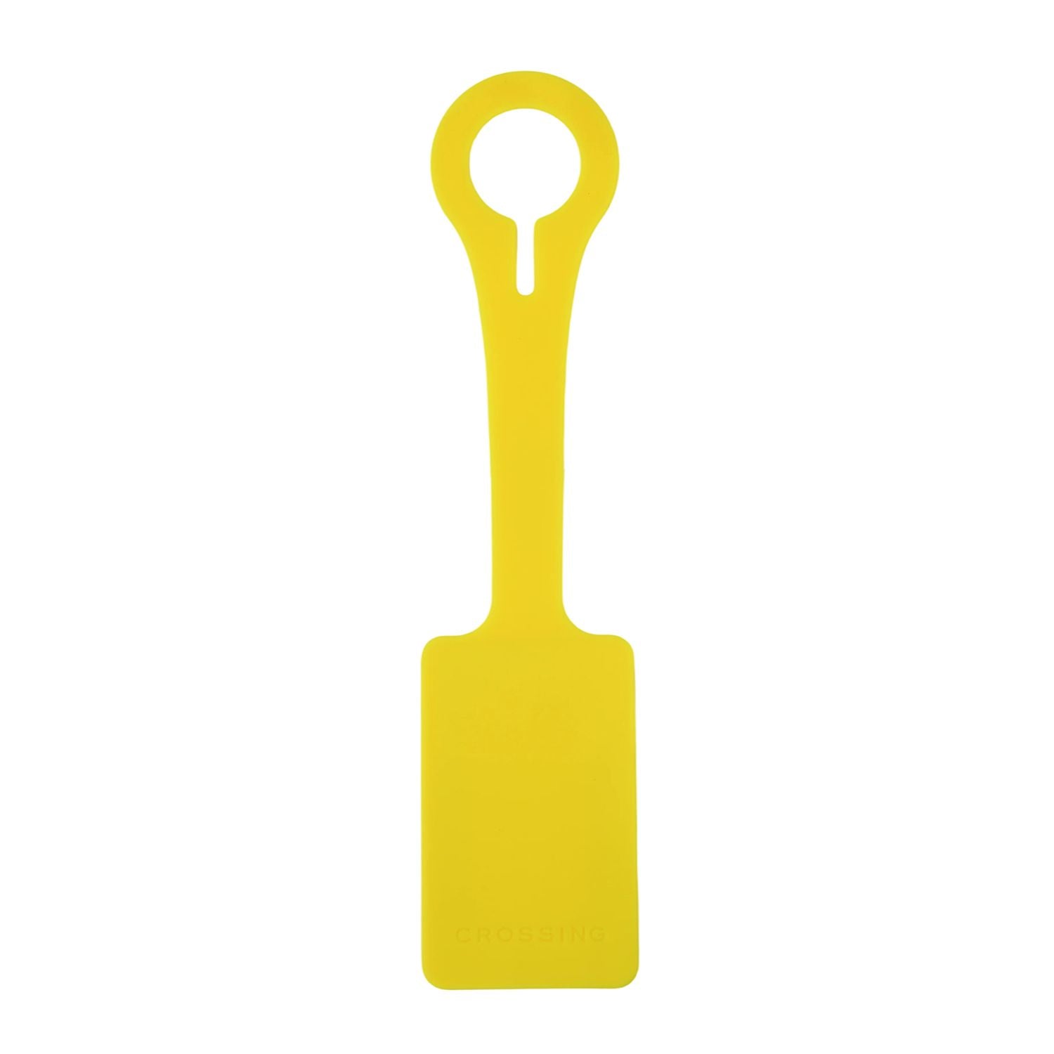 Crossing Silicone Luggage Tag - Neon Yellow