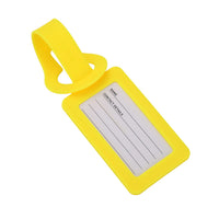 Crossing Silicone Luggage Tag - Neon Yellow