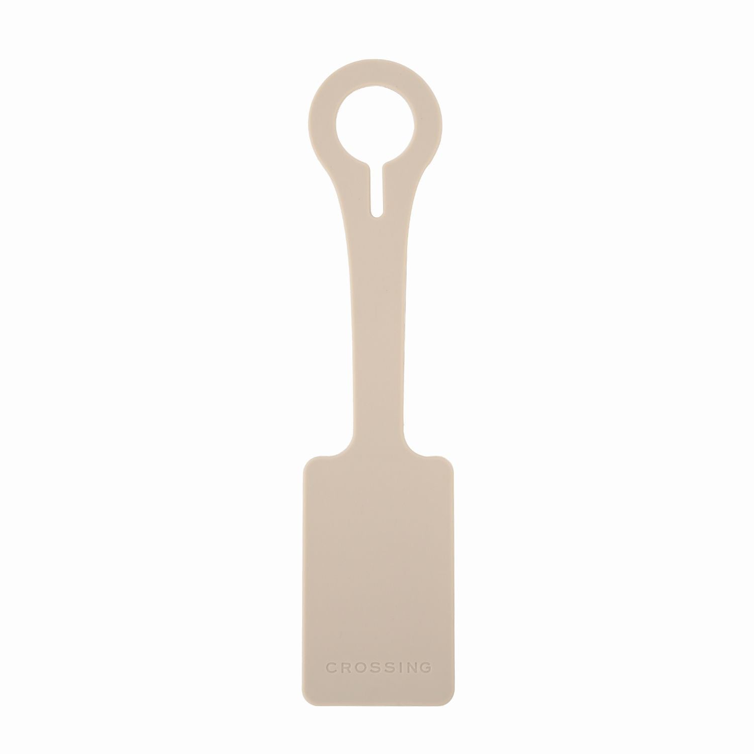 Crossing Silicone Luggage Tag - Oat Milk