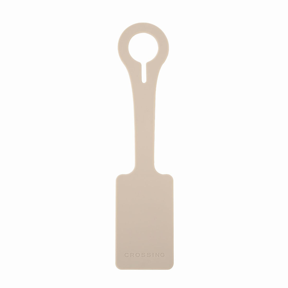 Crossing Silicone Luggage Tag - Oat Milk