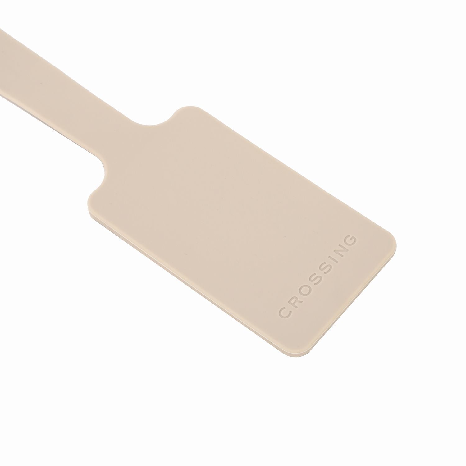 Crossing Silicone Luggage Tag - Oat Milk