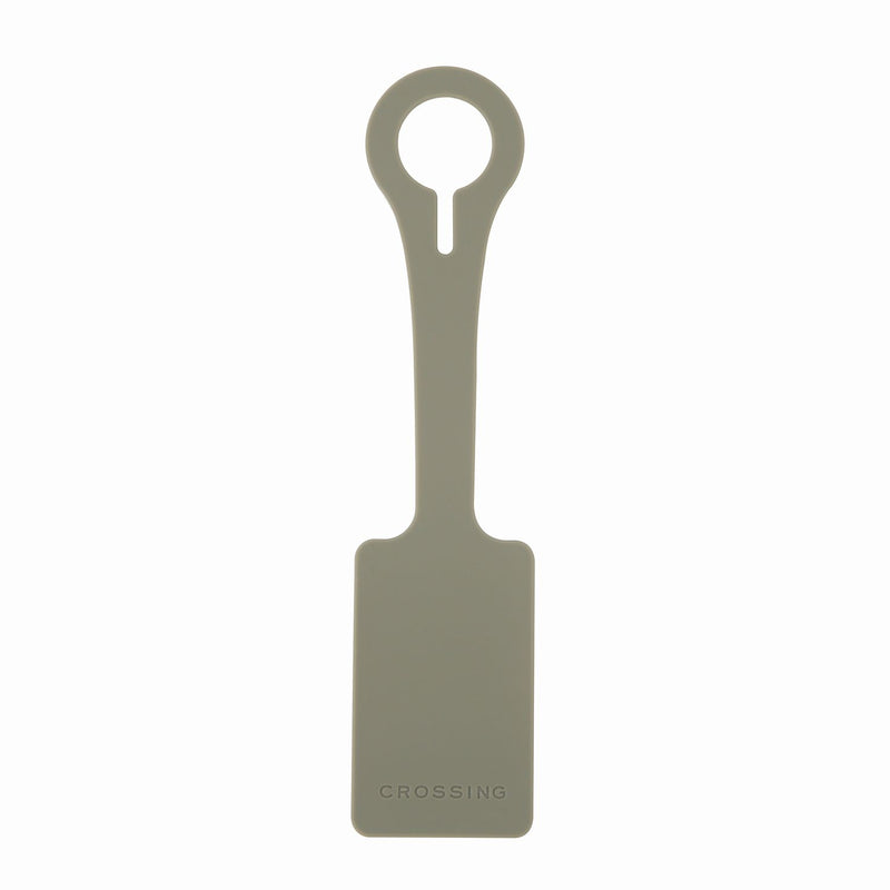 Crossing Silicone Luggage Tag - Olive Sage