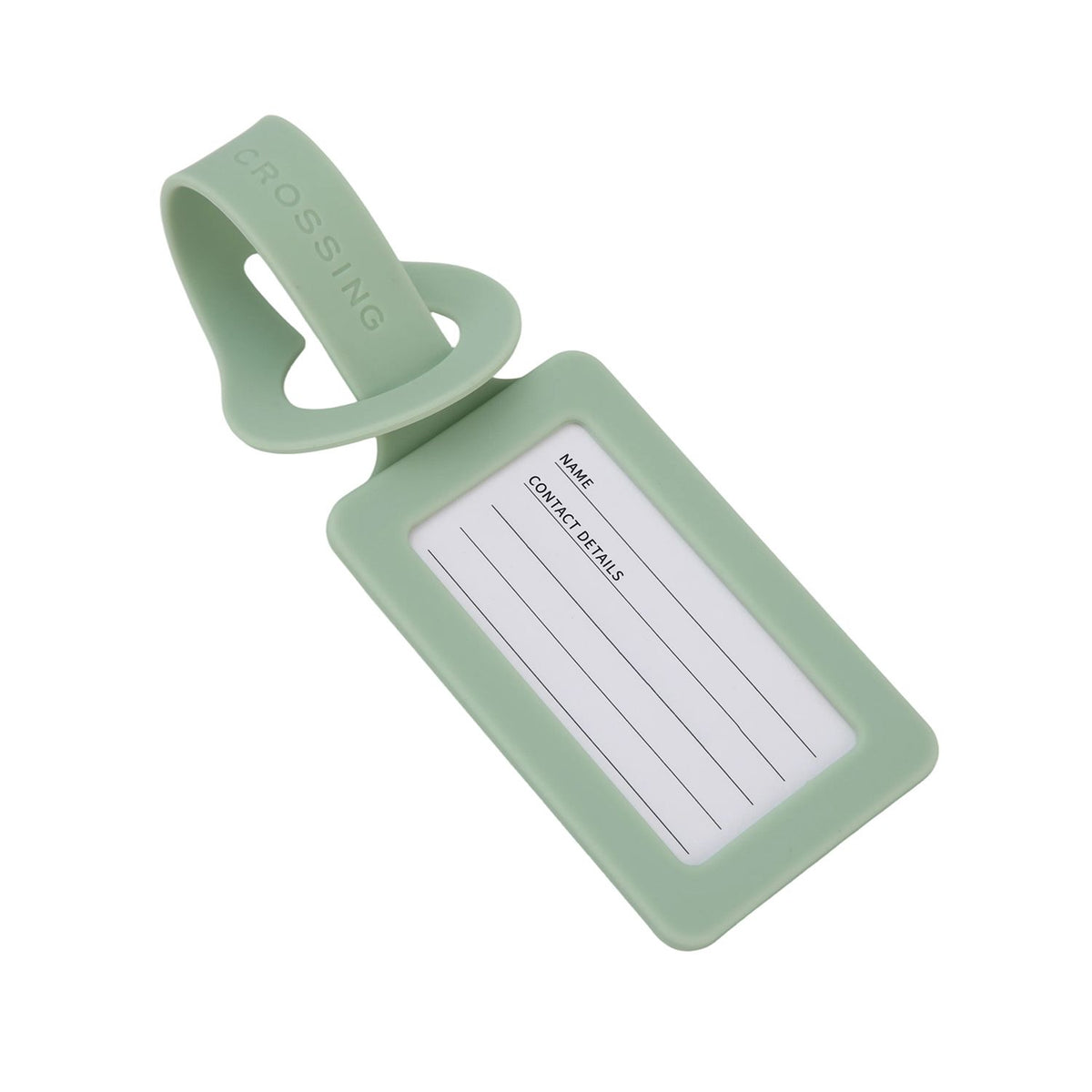 Crossing Silicone Luggage Tag - Pistachio