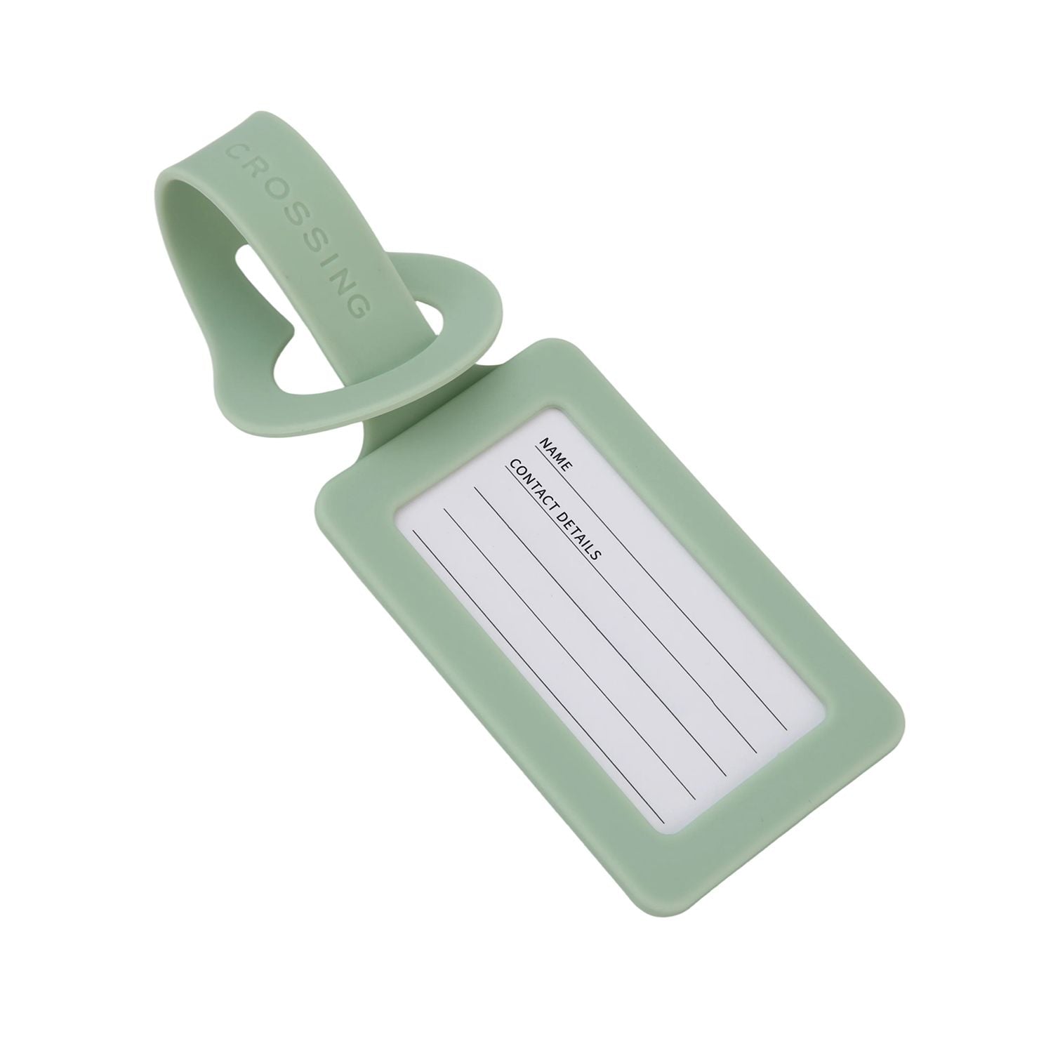 Crossing Silicone Luggage Tag - Pistachio