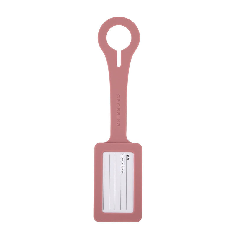 Crossing Silicone Luggage Tag - Rosy Blush