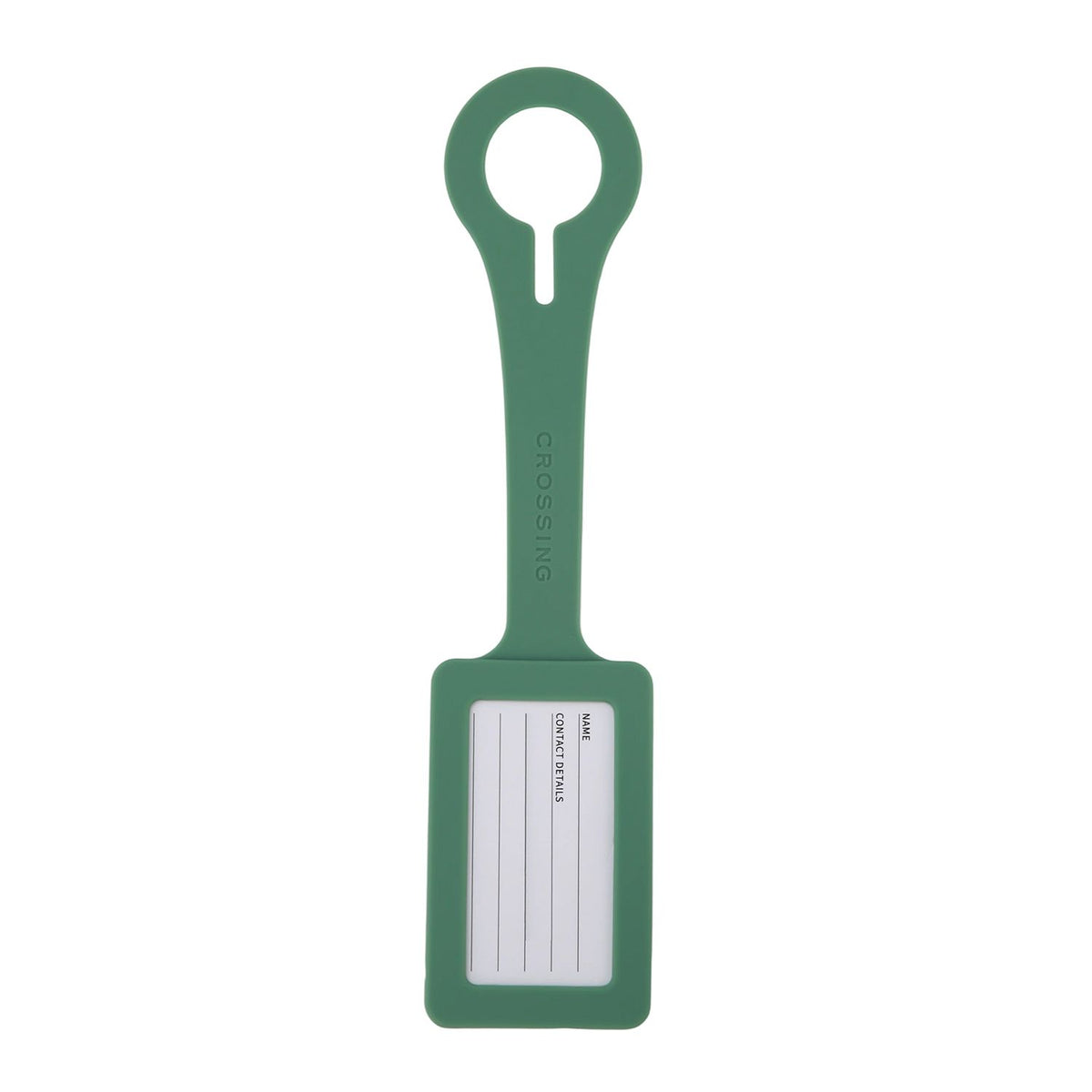 Crossing Silicone Luggage Tag - Sage Green