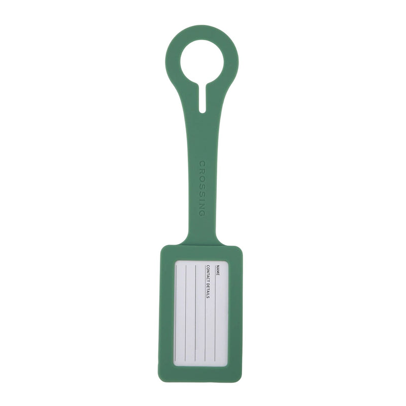 Crossing Silicone Luggage Tag - Sage Green