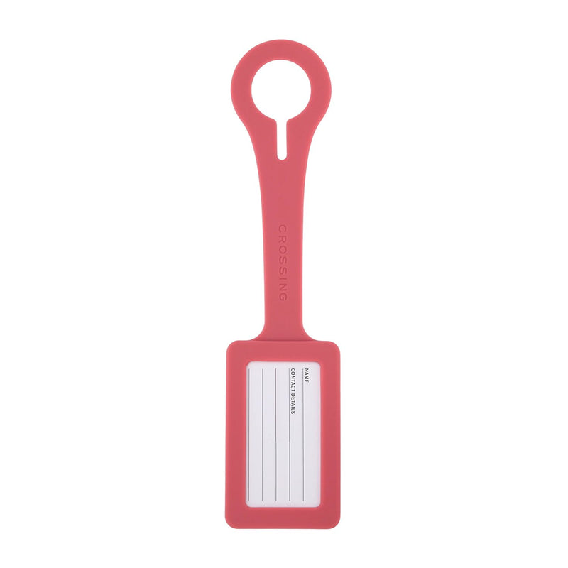 Crossing Silicone Luggage Tag - Strawberry Cream