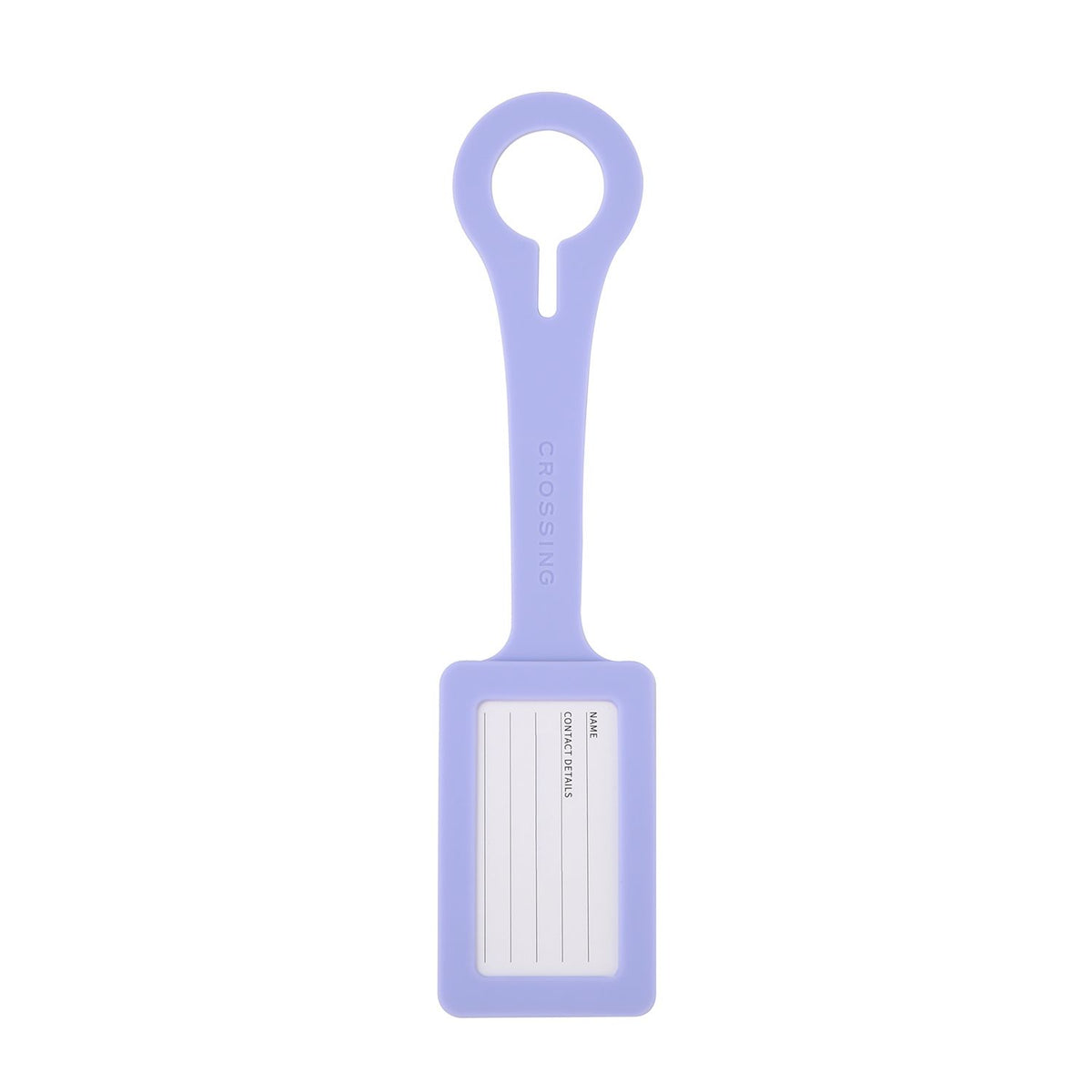 Crossing Silicone Luggage Tag - Taro Cream