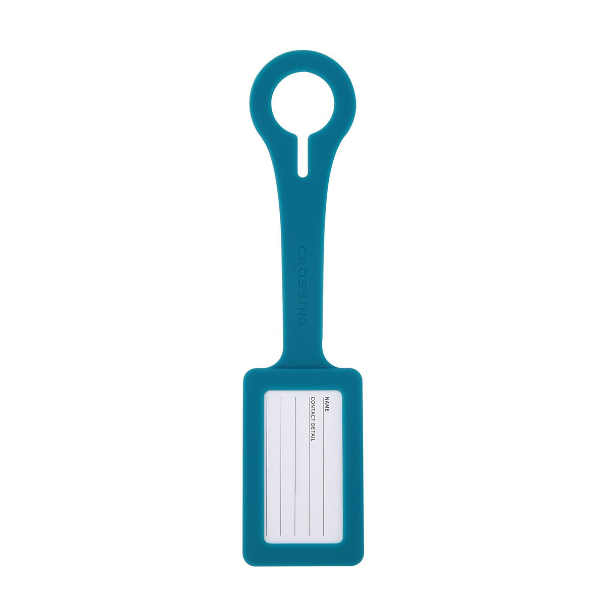 Crossing Silicone Luggage Tag - Teal Green