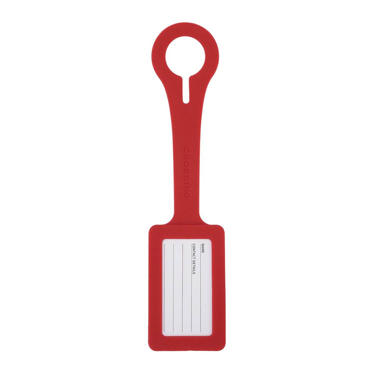 Crossing Silicone Luggage Tag - Watermelon Red
