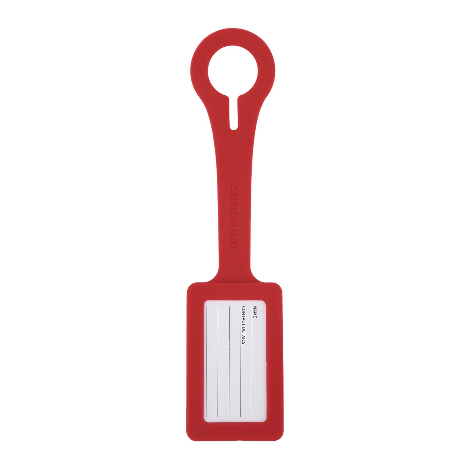Crossing Silicone Luggage Tag - Watermelon Red