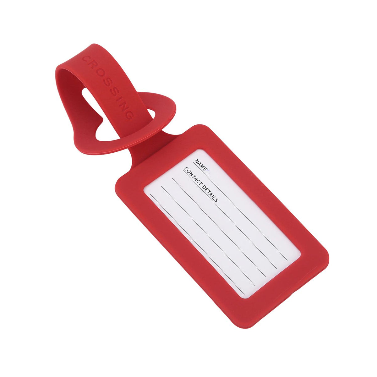 Crossing Silicone Luggage Tag - Watermelon Red
