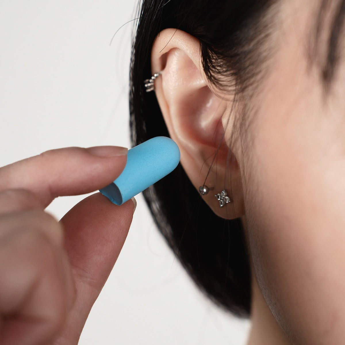 Crossing Soft Foam Earplugs 6 Pairs - Blue/Grey