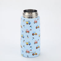 Crossing S/S 316 Kids' Insulated Water Bottle W/Sipper Silicone Straw 400ml - Busy Builders