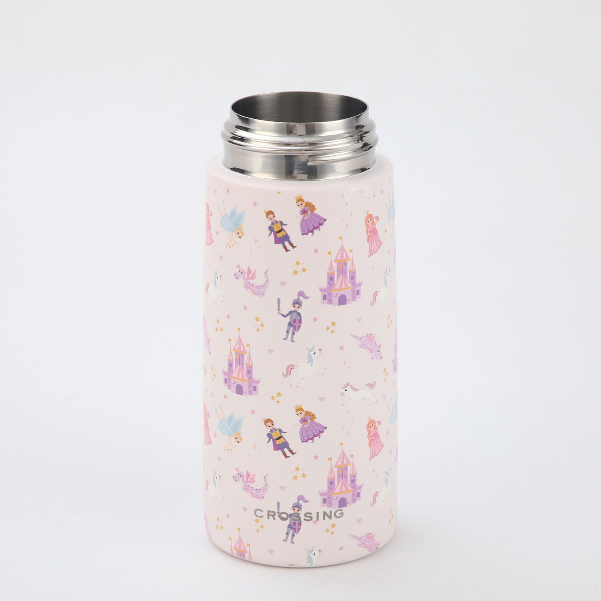 Crossing S/S 316 Kids' Insulated Water Bottle W/Sipper Silicone Straw 500ml - Enchanted Fairytale