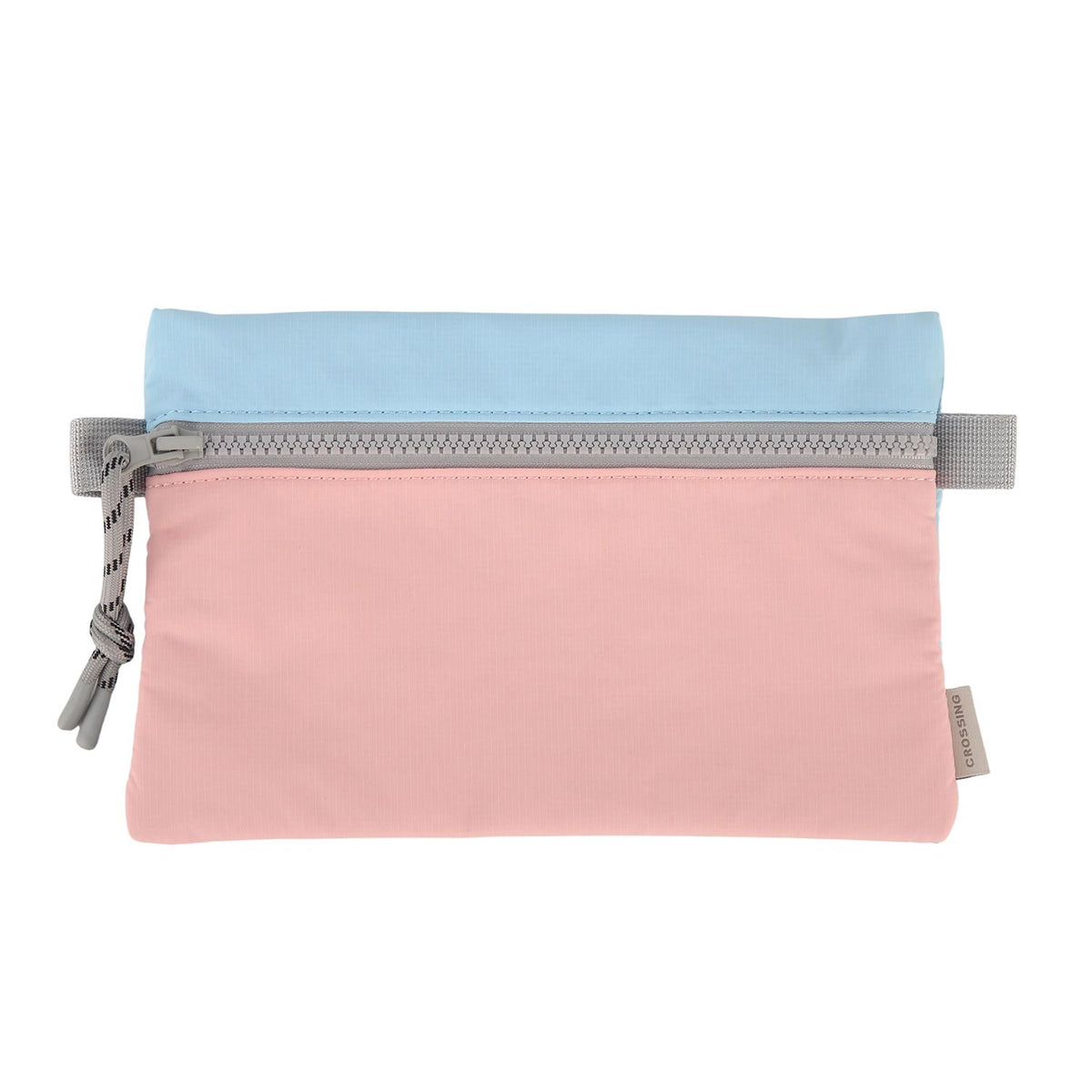 Crossing Tessa Colour Block Pouch Large - Powder Pink/Light Blue