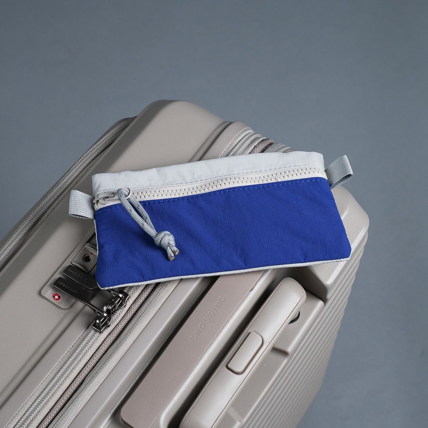 Crossing Tessa Colour Block Pouch Small - Blue/Grey