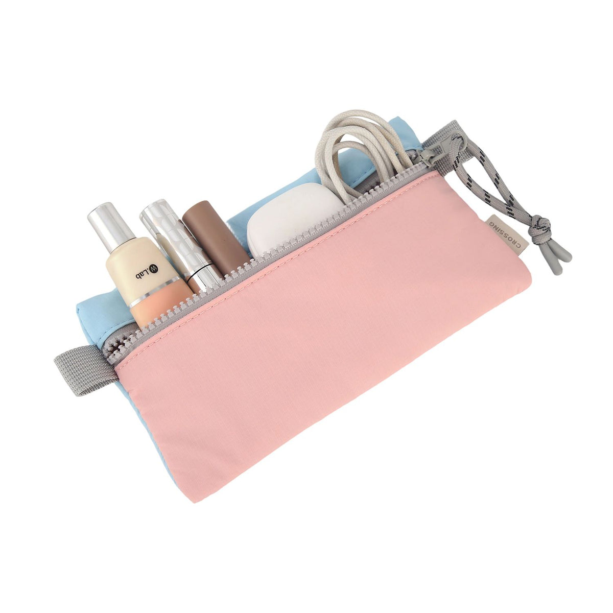 Crossing Tessa Colour Block Pouch Small - Powder Pink/Light Blue