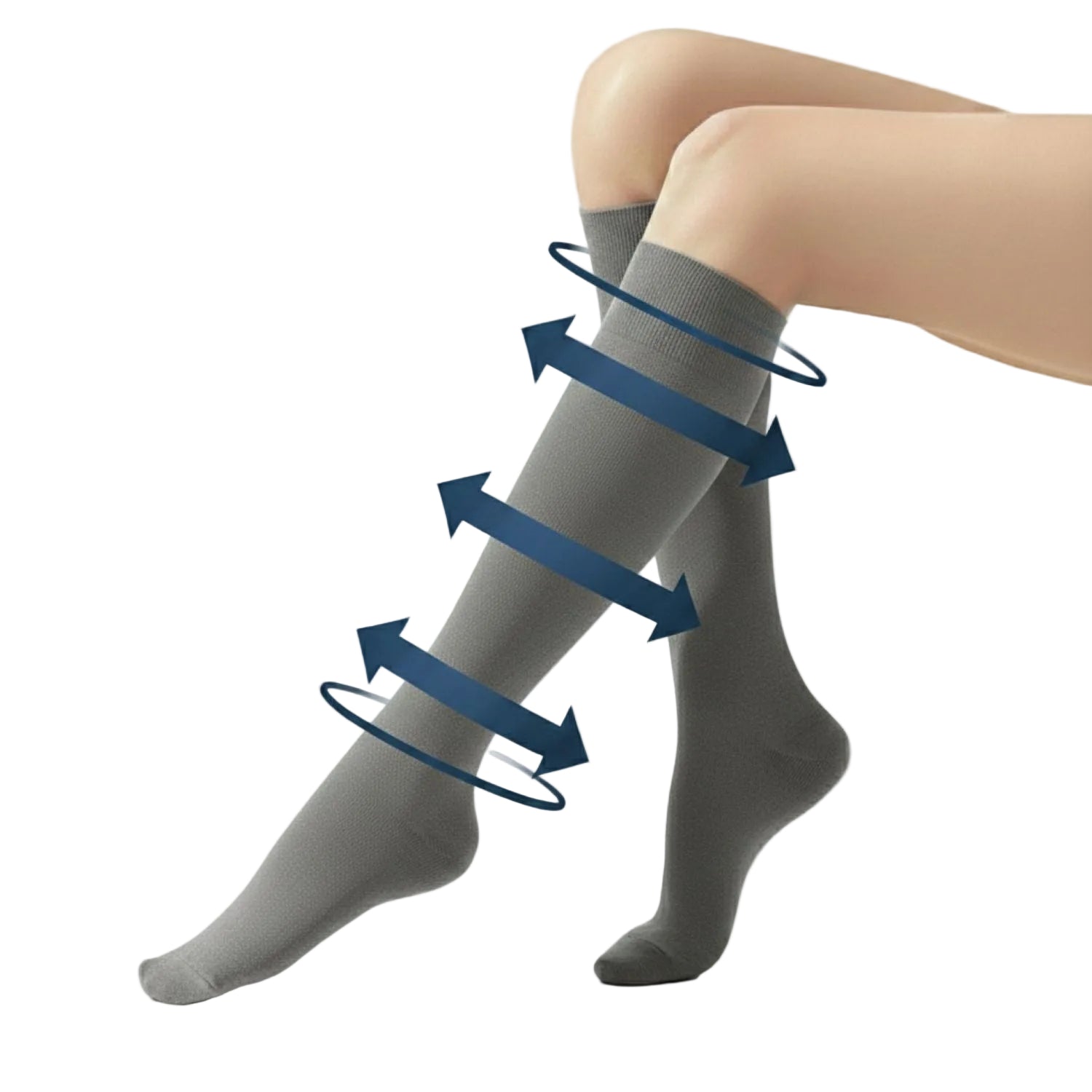 Crossing Travel & Flight Compression Socks M - Grey