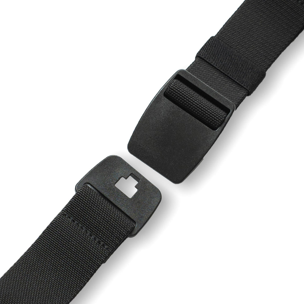 Crossing Travel Adventure Belt With Side Release Buckle (Medium) - Black