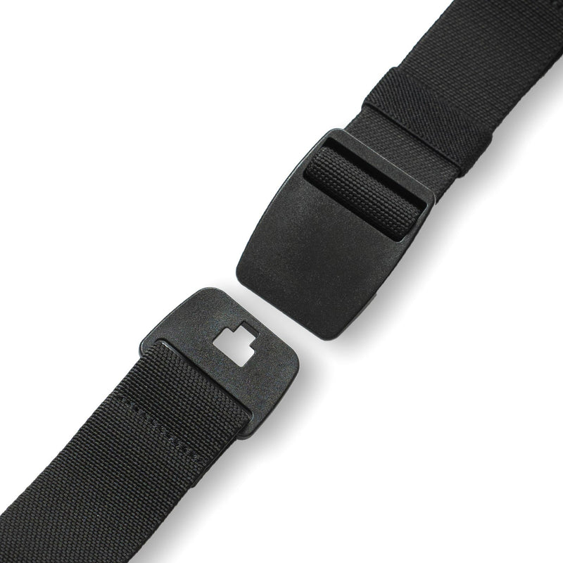 Crossing Travel Adventure Belt With Side Release Buckle (Medium) - Black
